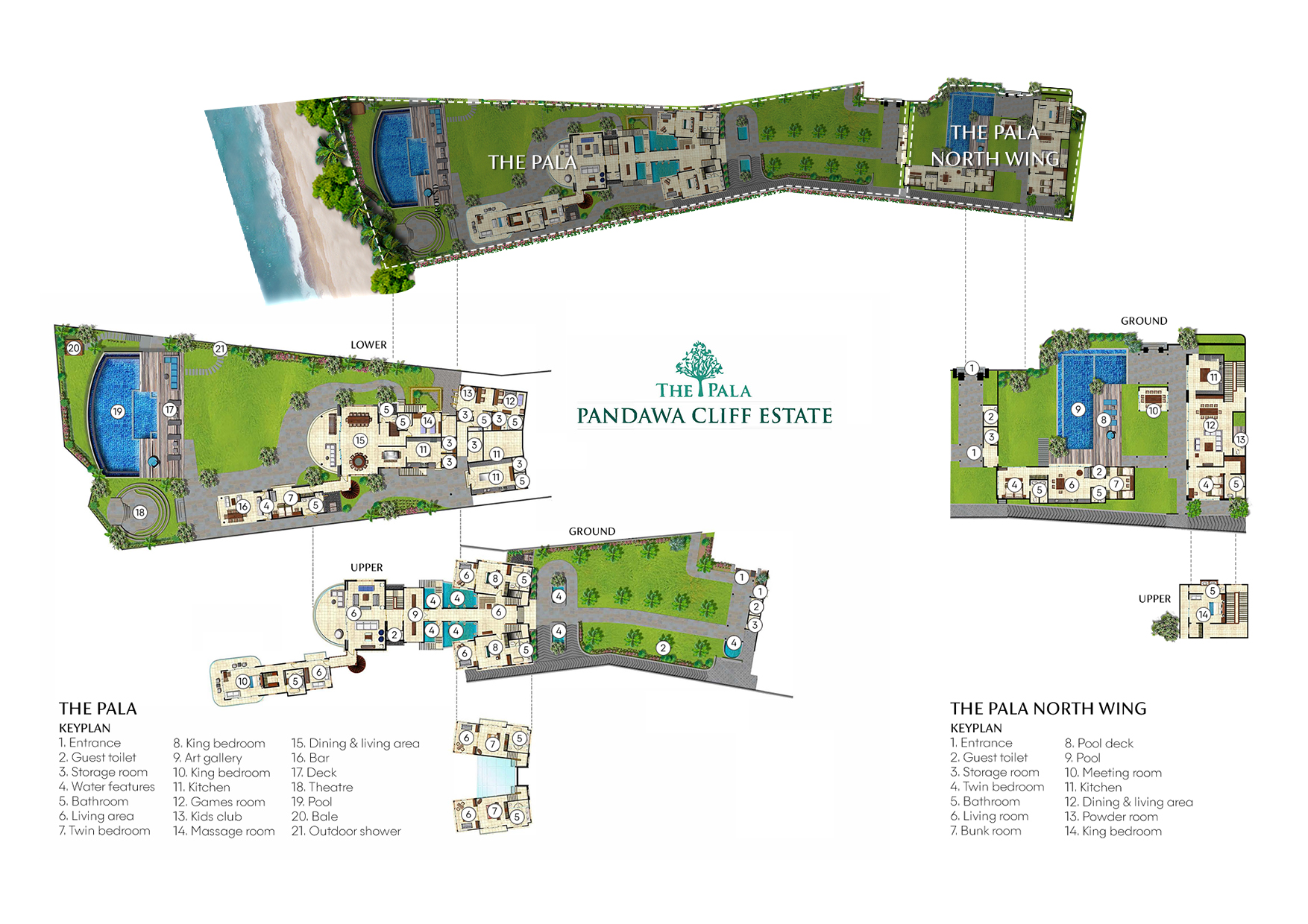 Pandawa Cliff Estate - The Pala Floorplan